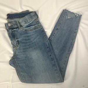 Gap Jeans Women's Sz 30  10/12  (32" Actual Waist) Jeggings Raw Hem Mid Rise